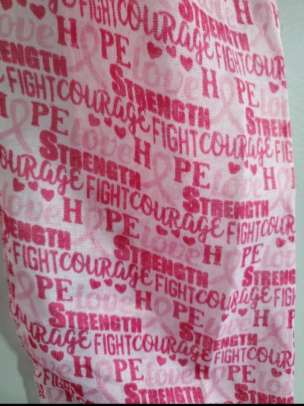 Pink Text-Print Lightweight Scarf